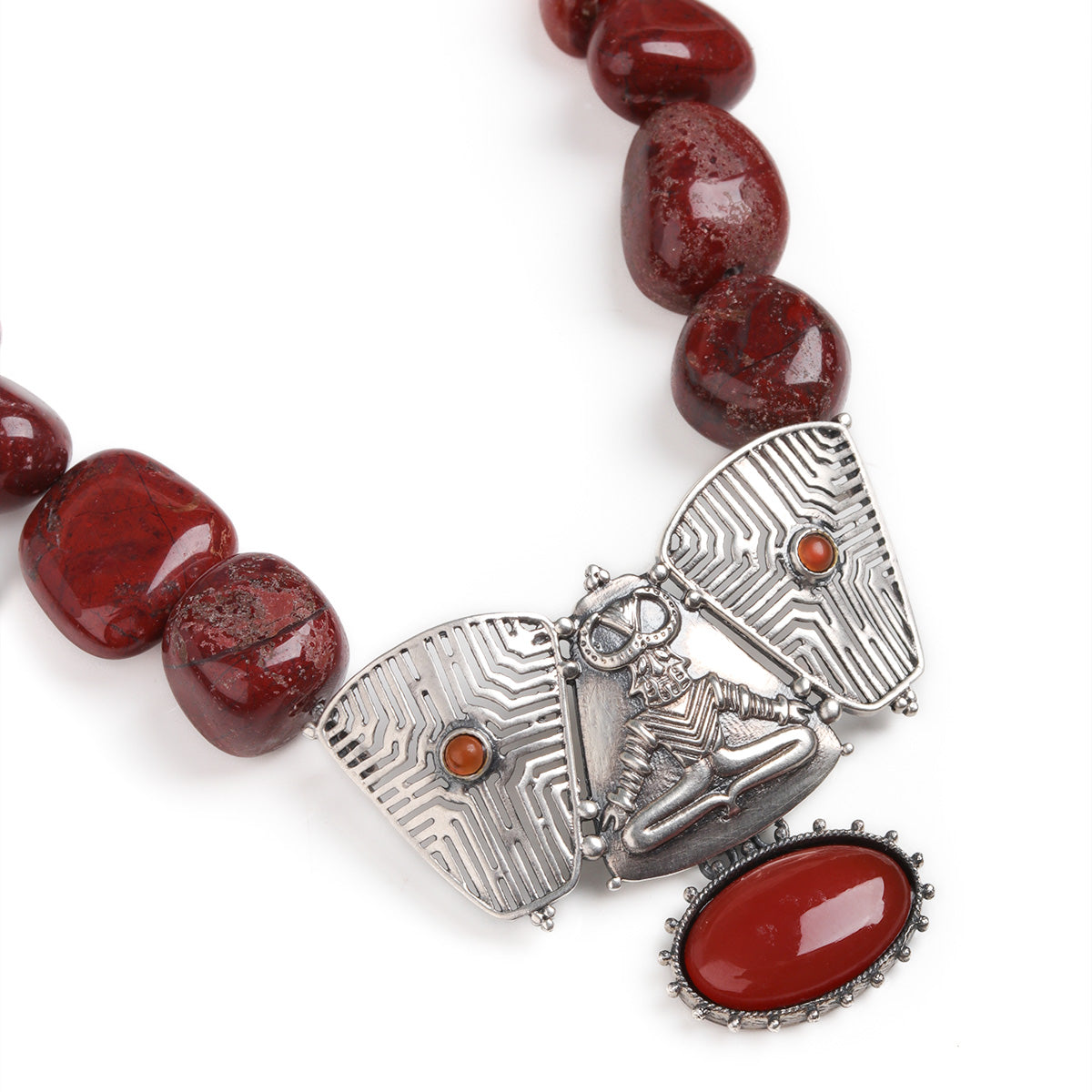 Harappa Mahisha Silver Pendant Necklace by Moha