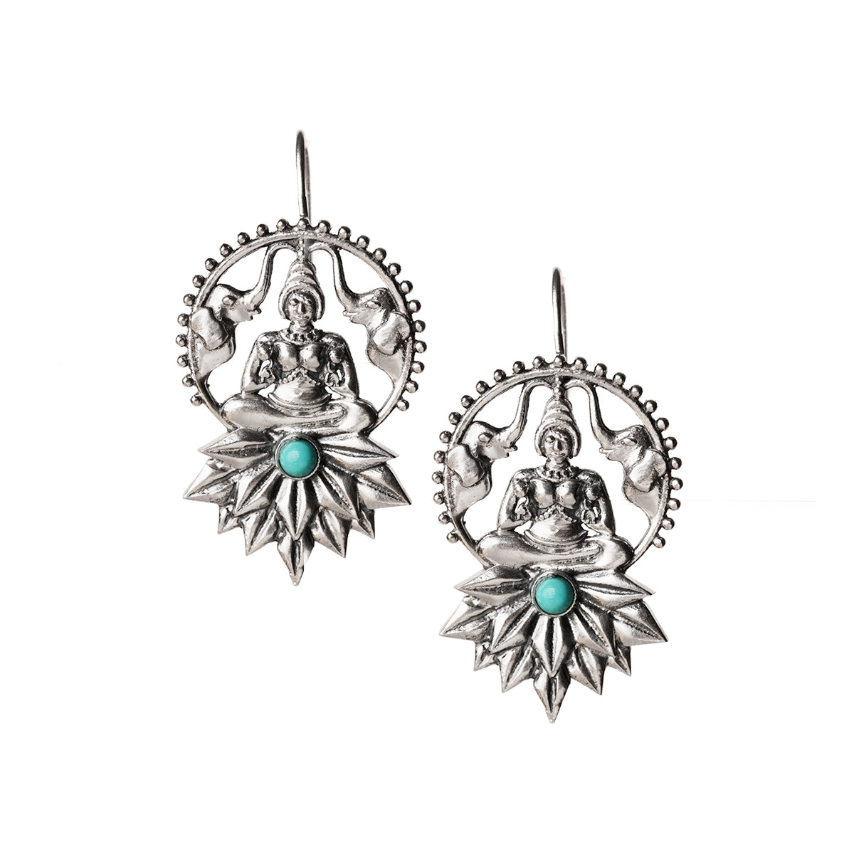 padmalakshmi silver earrings bugadi by moha