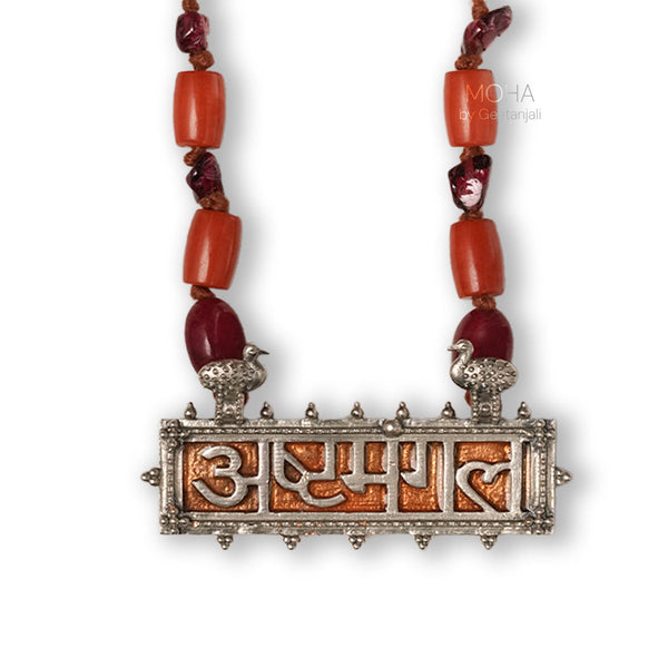 Ashtamangal Silver Necklace by MOHA