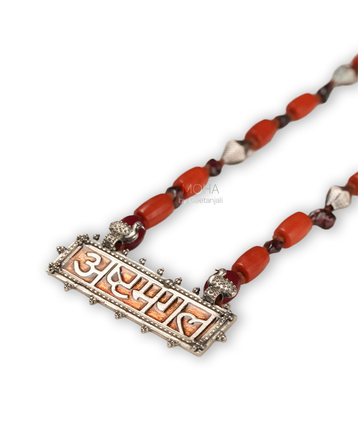 Ashtamangal Silver Necklace by MOHA