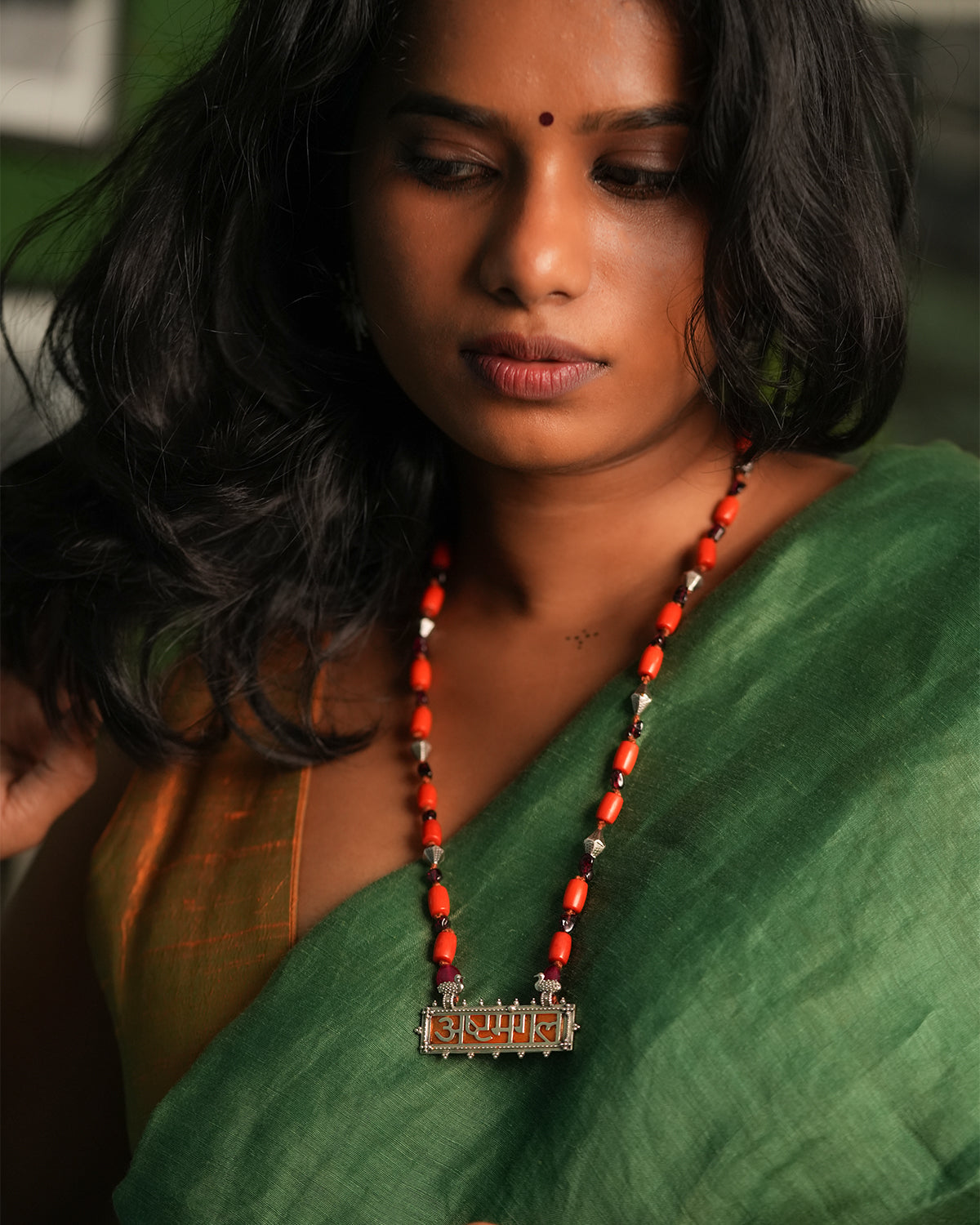 Ashtamangal Silver Necklace by MOHA