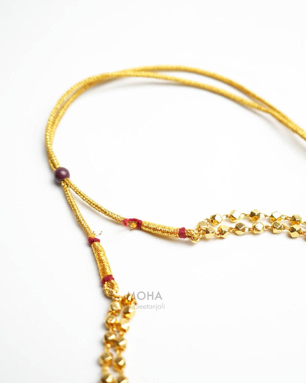 Ashtapailu Silver Necklace by MOHA (Gold Plated)