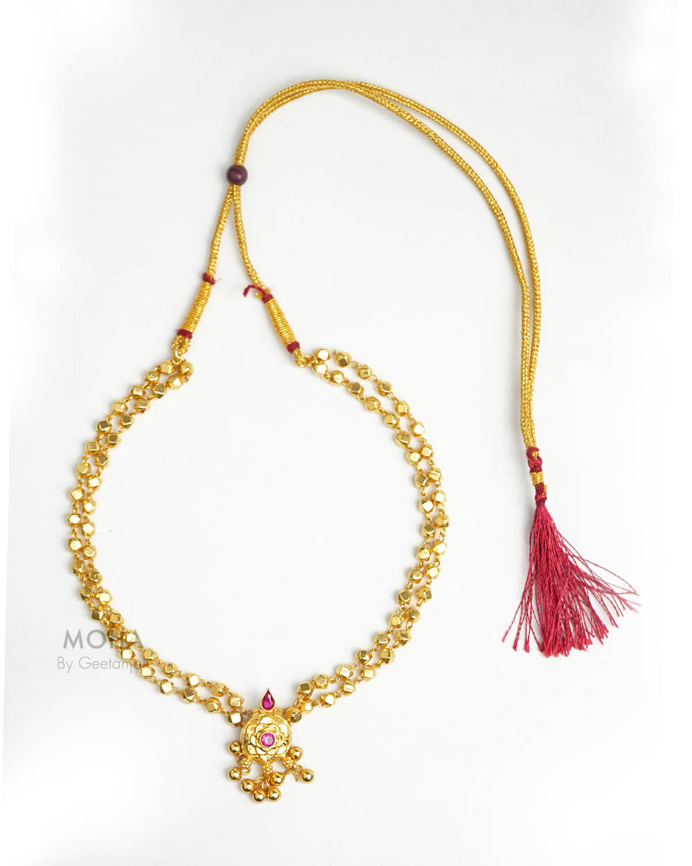 Ashtapailu Silver Necklace by MOHA (Gold Plated)