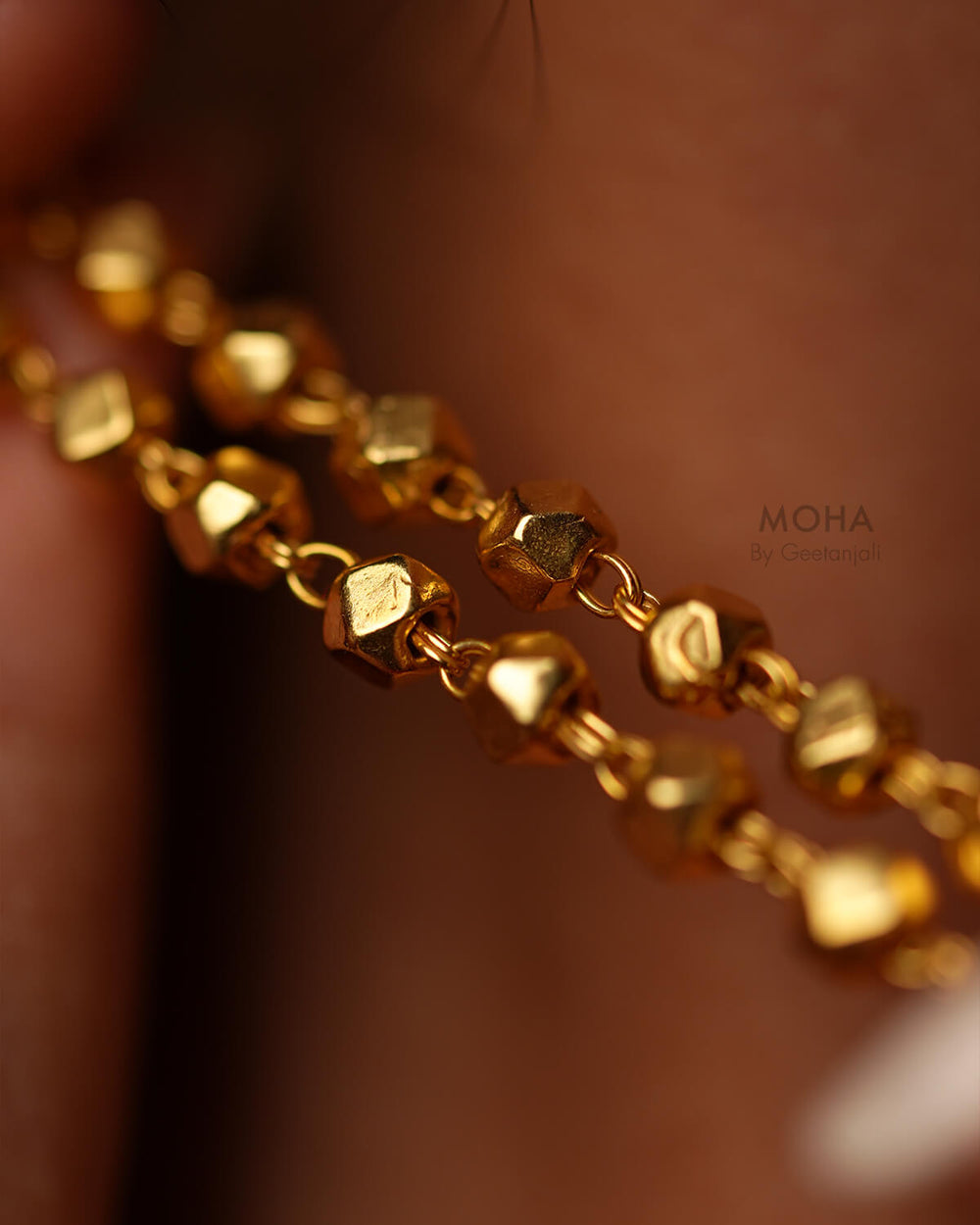 Ashtapailu Silver Necklace by MOHA (Gold Plated)