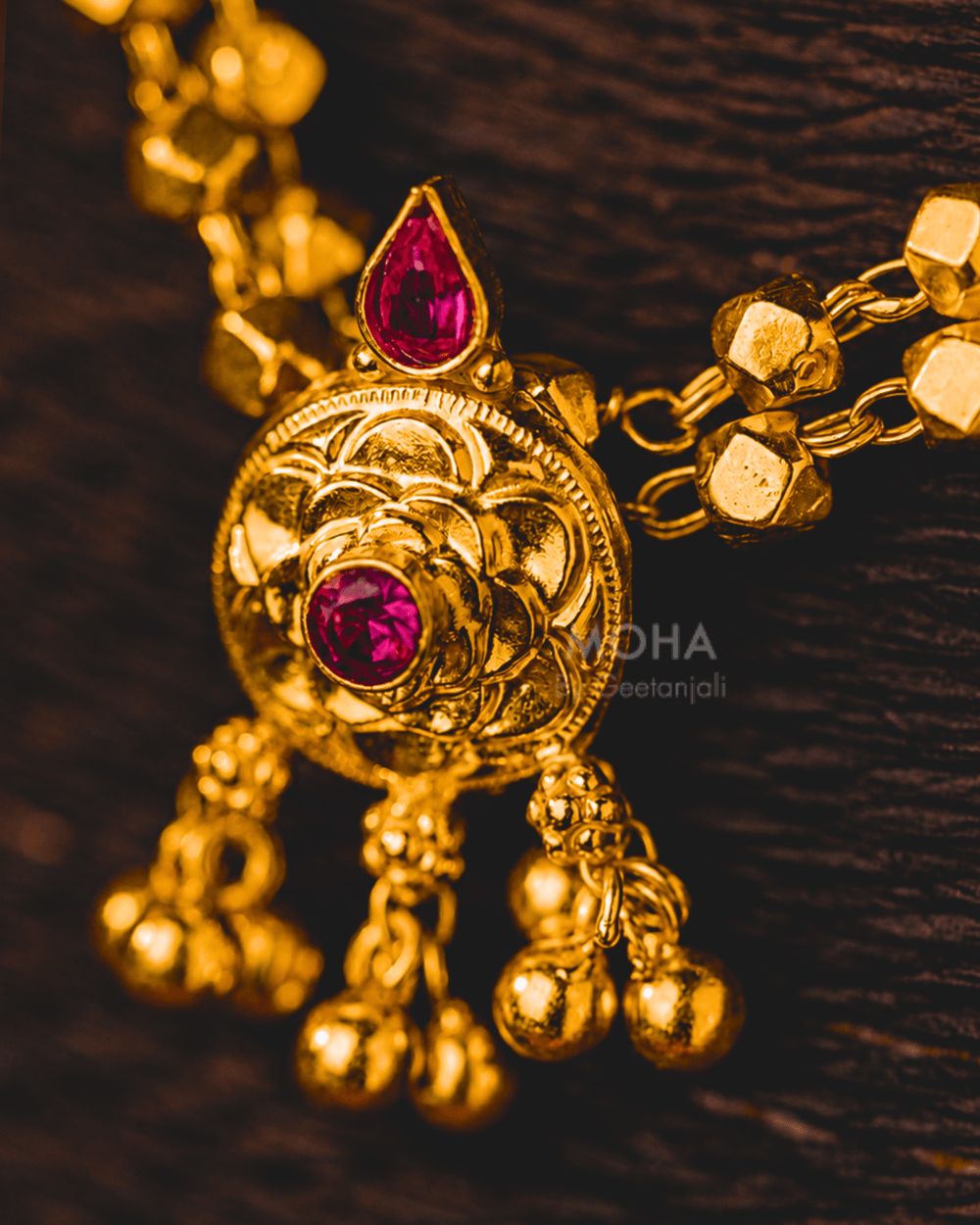 Ashtapailu Silver Necklace by MOHA (Gold Plated)