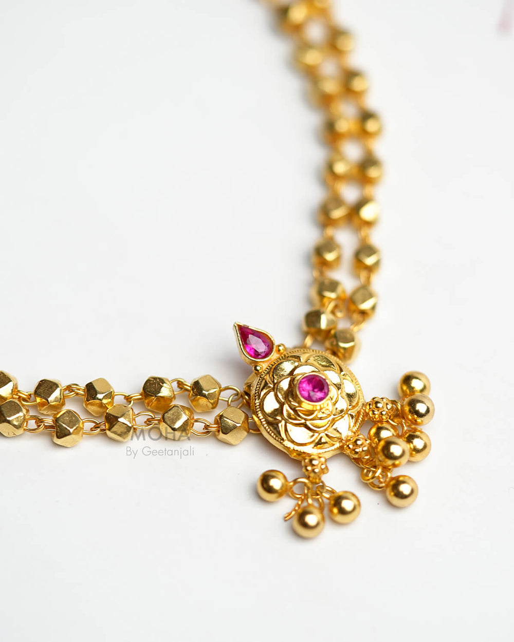 Ashtapailu Silver Necklace by MOHA (Gold Plated)