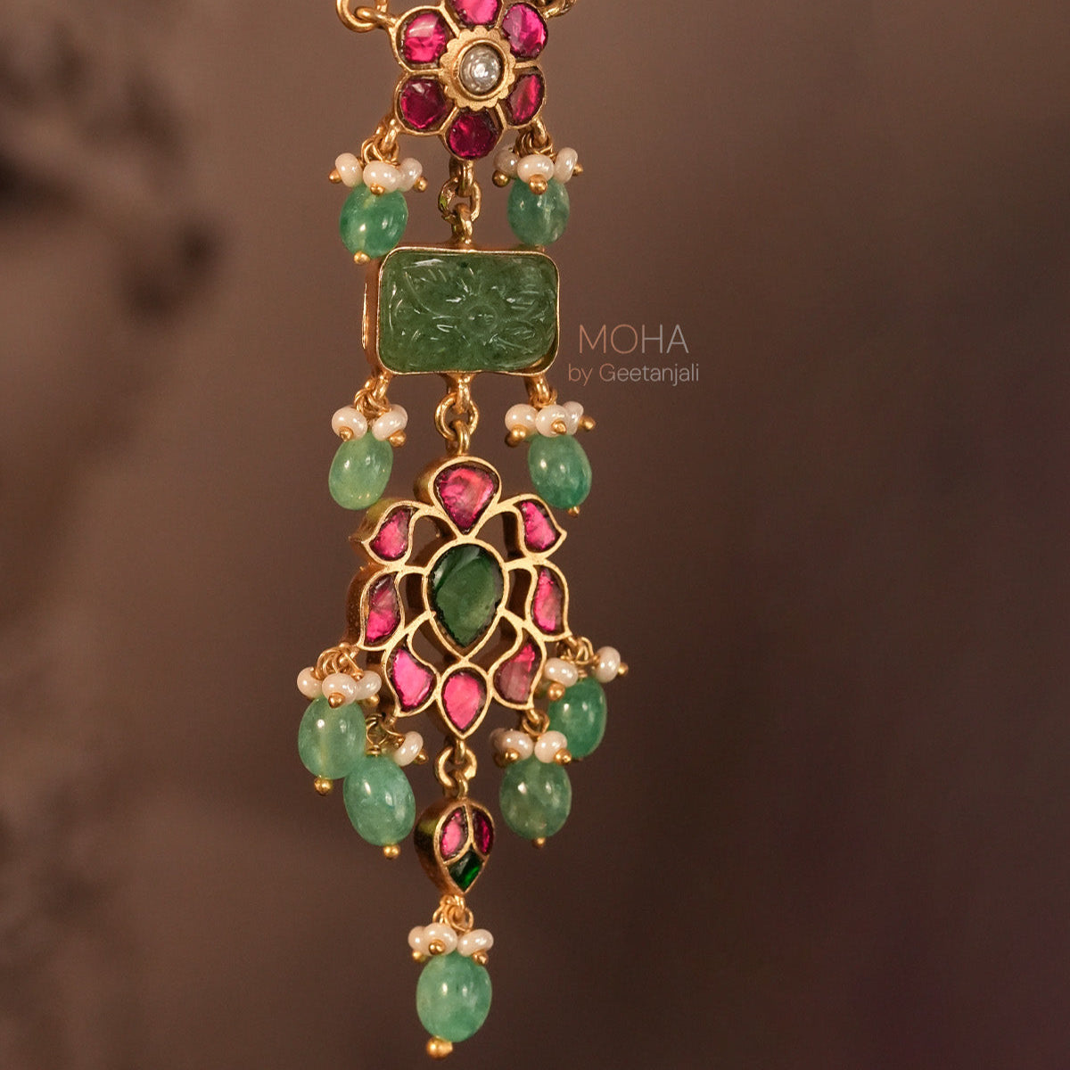 Avaya Silver Pendant with Chain by MOHA