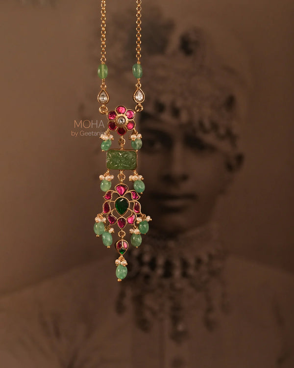 Avaya Silver Pendant with Chain by MOHA