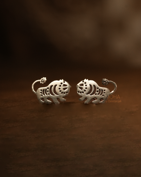 Baagh Silver Studs by MOHA
