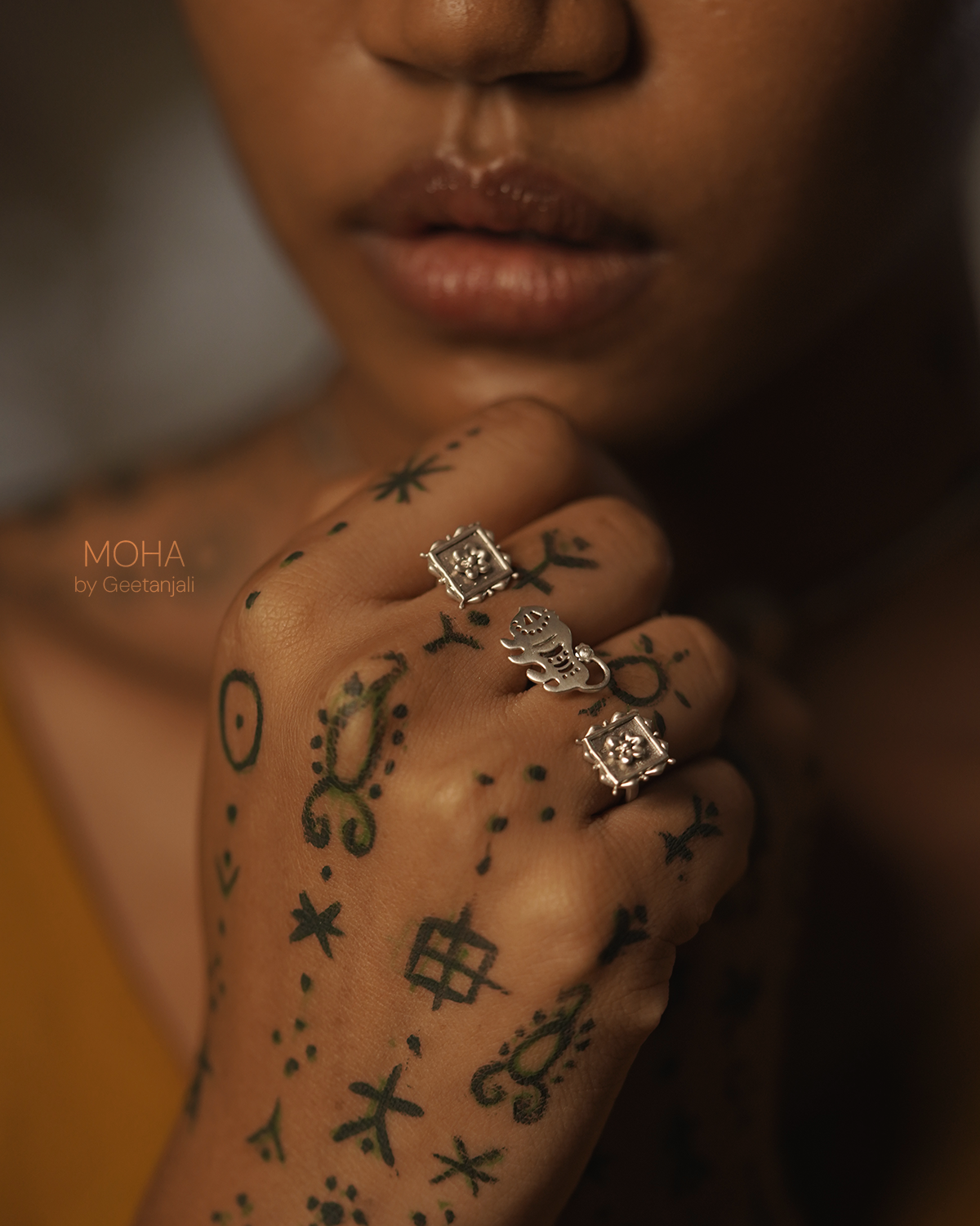 Baagh Silver Finger Ring by MOHA