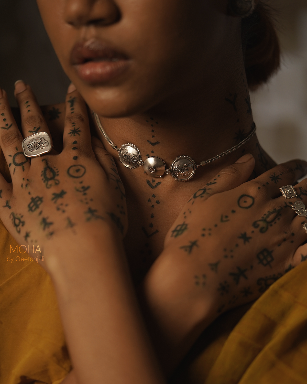 Baagh Silver Necklace by MOHA