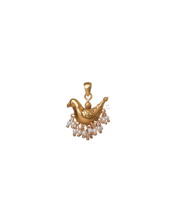 Baby Sarika Silver Pendant Gold Plated by MOHA (Only Pendant)