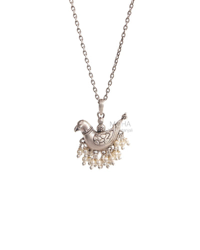 Baby Sarika Silver Chain Pendant By MOHA