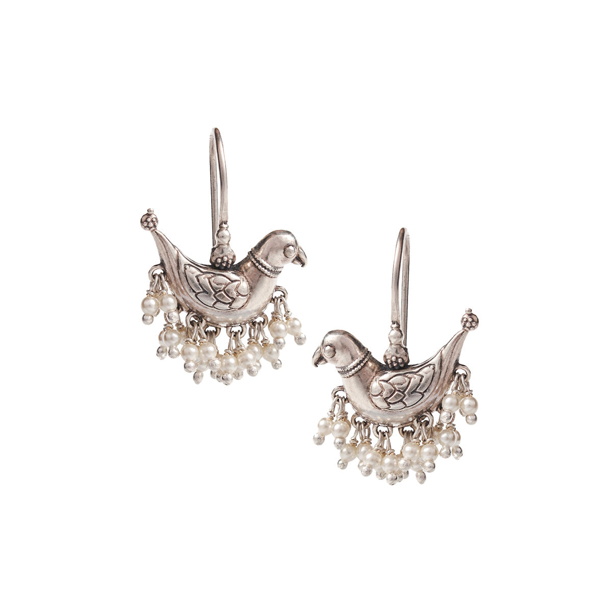 baby sarika silver earrings by moha