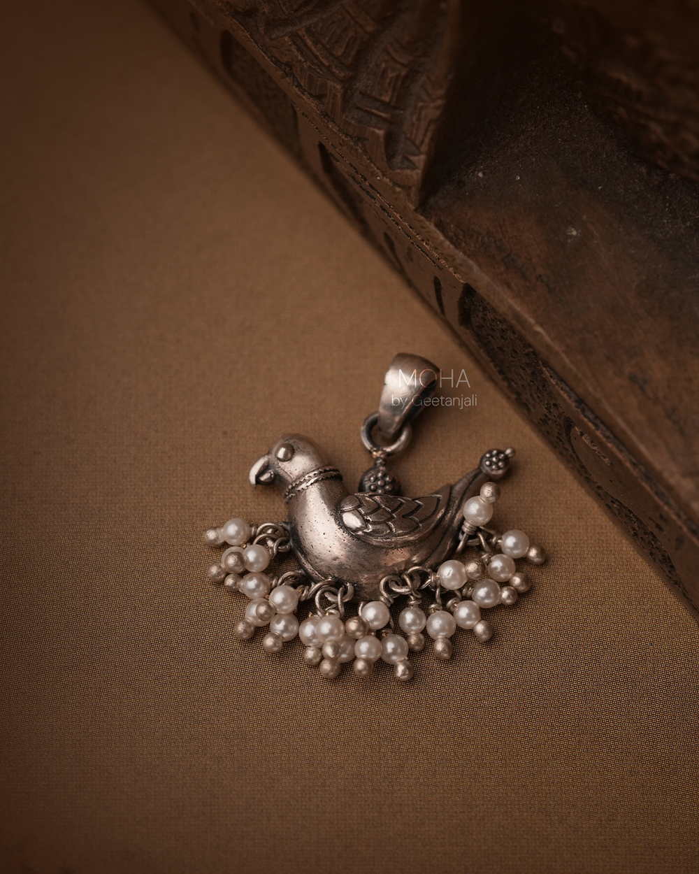 Baby Sarika Silver Pendant by MOHA (Only Pendant)
