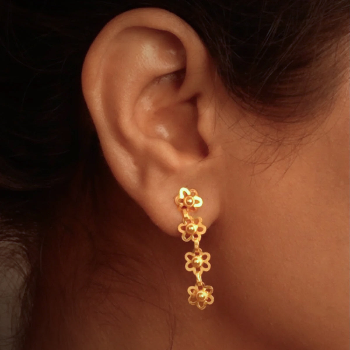 Bakuli Silver Earrings [Gold Plated] by MOHA