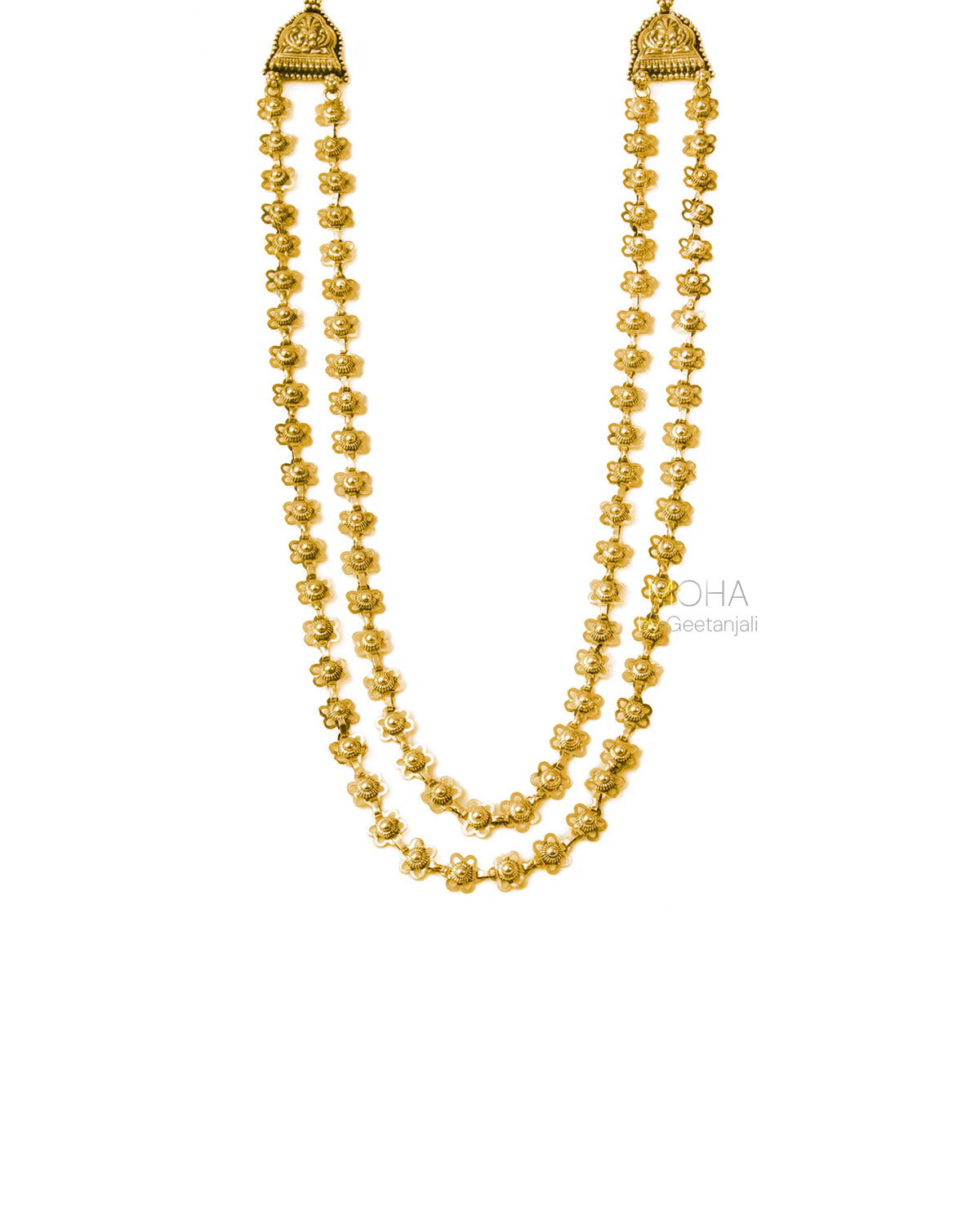 bakuli haar gold plated double layered by moha