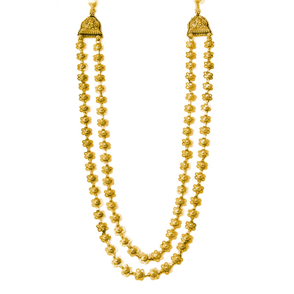 Bakuli Haar Gold Plated Double Layered By Moha