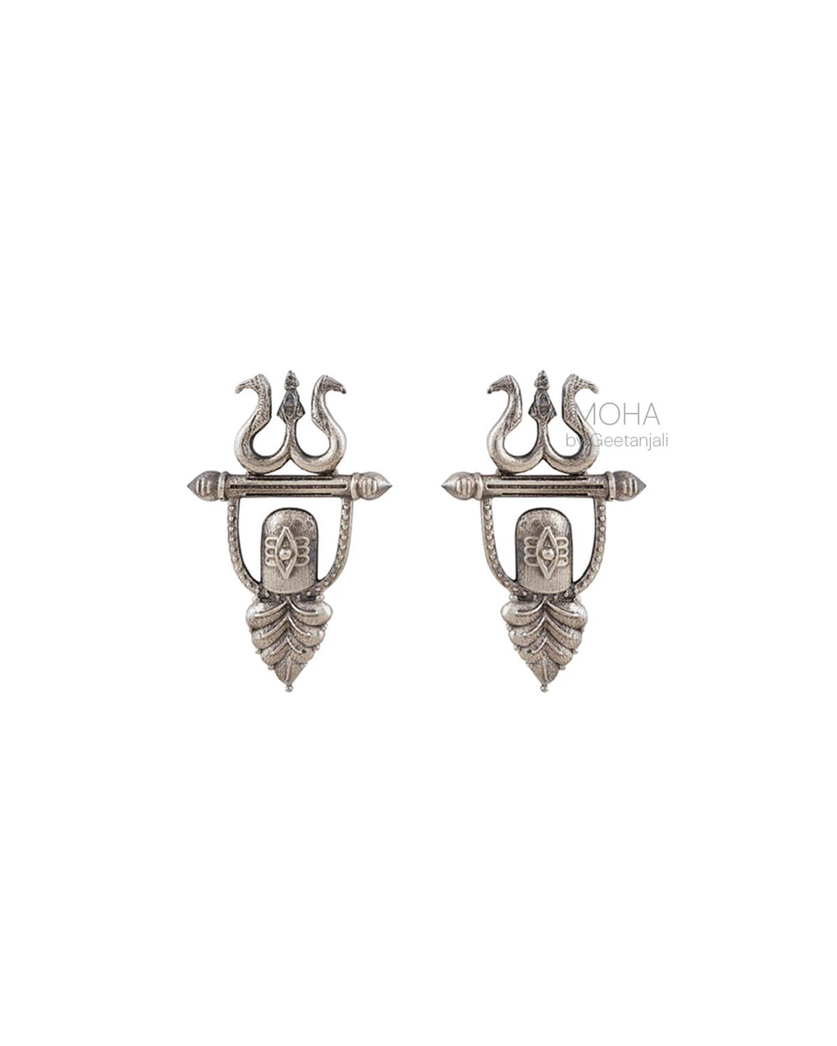 Bhava Silver Stud Earrings by MOHA