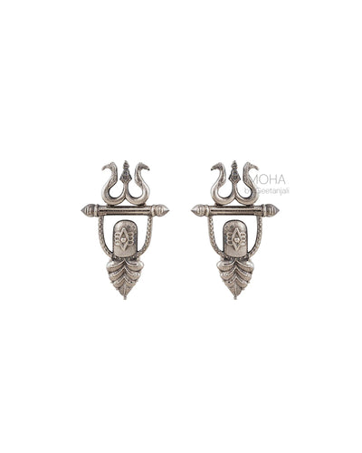 Bhava Silver Stud Earrings by MOHA