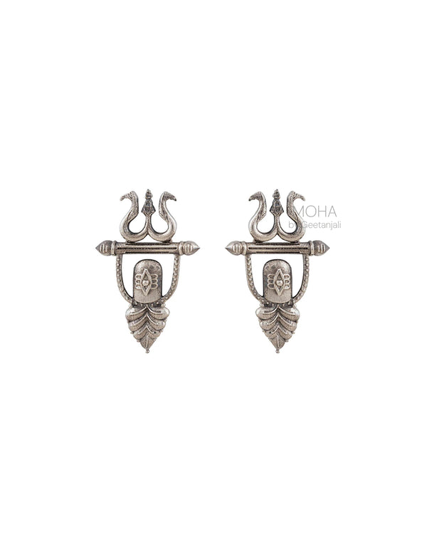 Bhava Silver Stud Earrings by MOHA