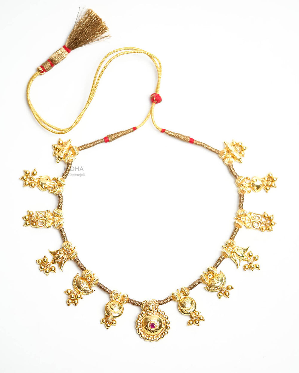 Bhavani Saaj Necklace by MOHA (Gold Plated)