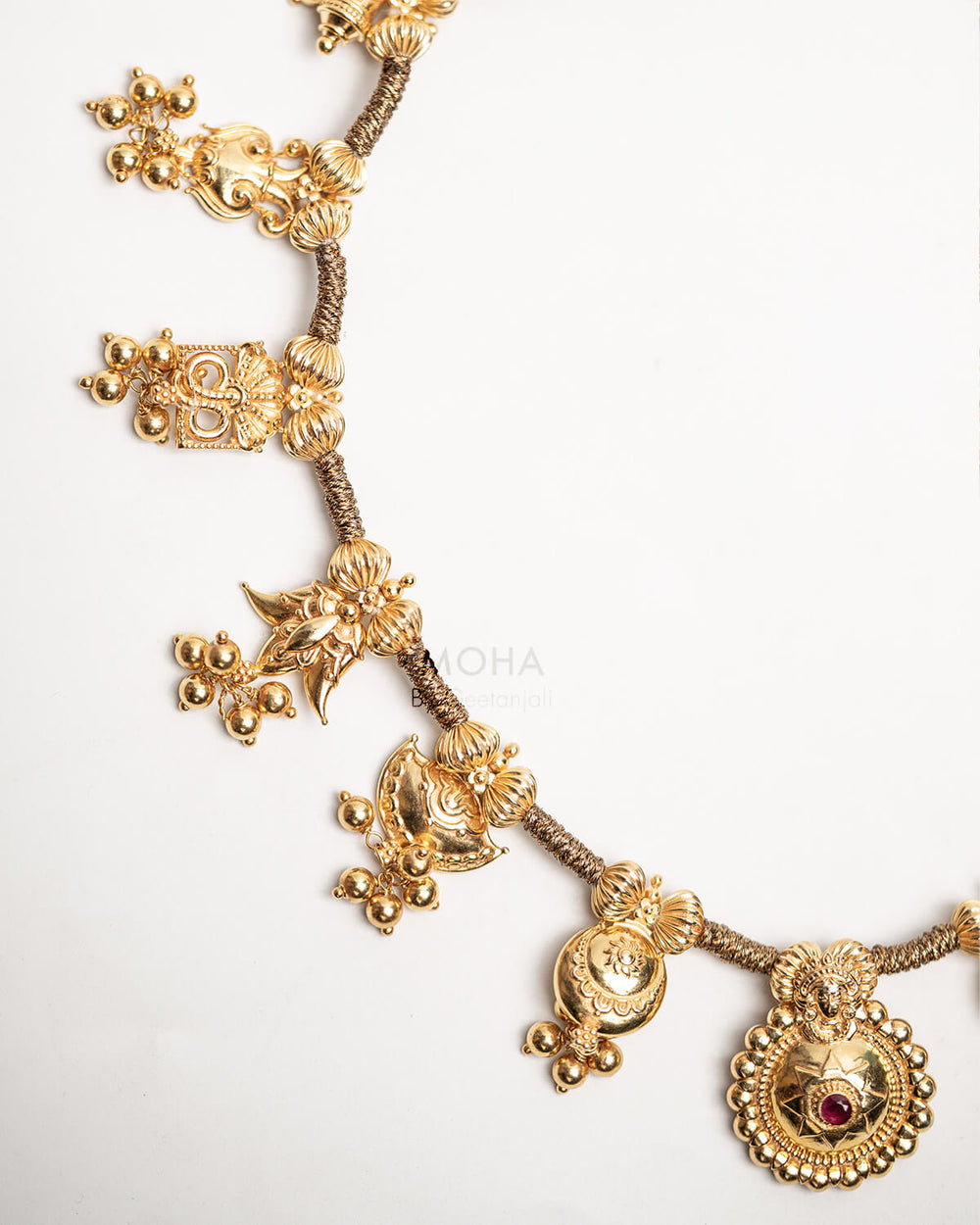 Bhavani Saaj Necklace by MOHA (Gold Plated)