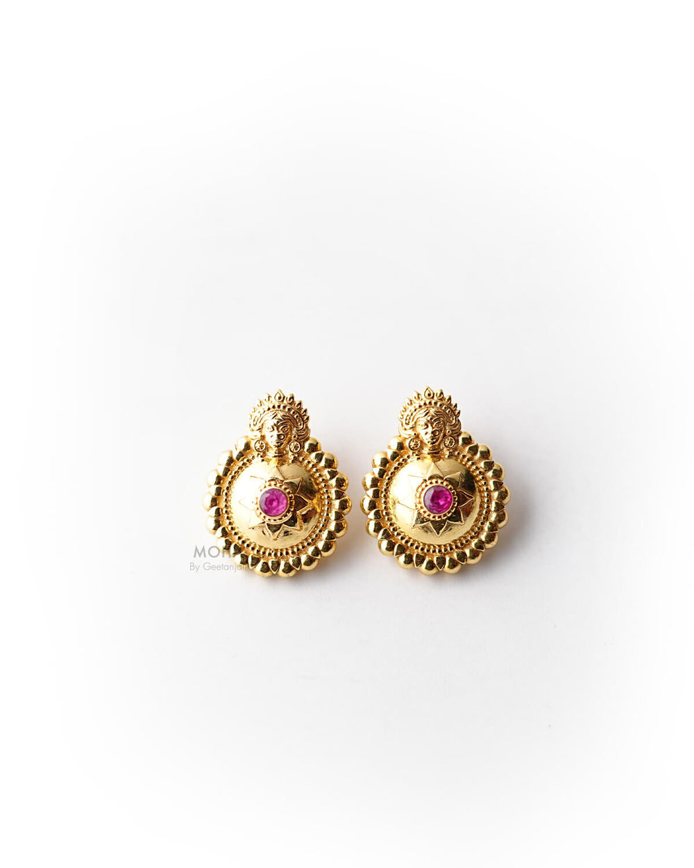 Bhavani Silver Earrings by MOHA (Gold Plated)