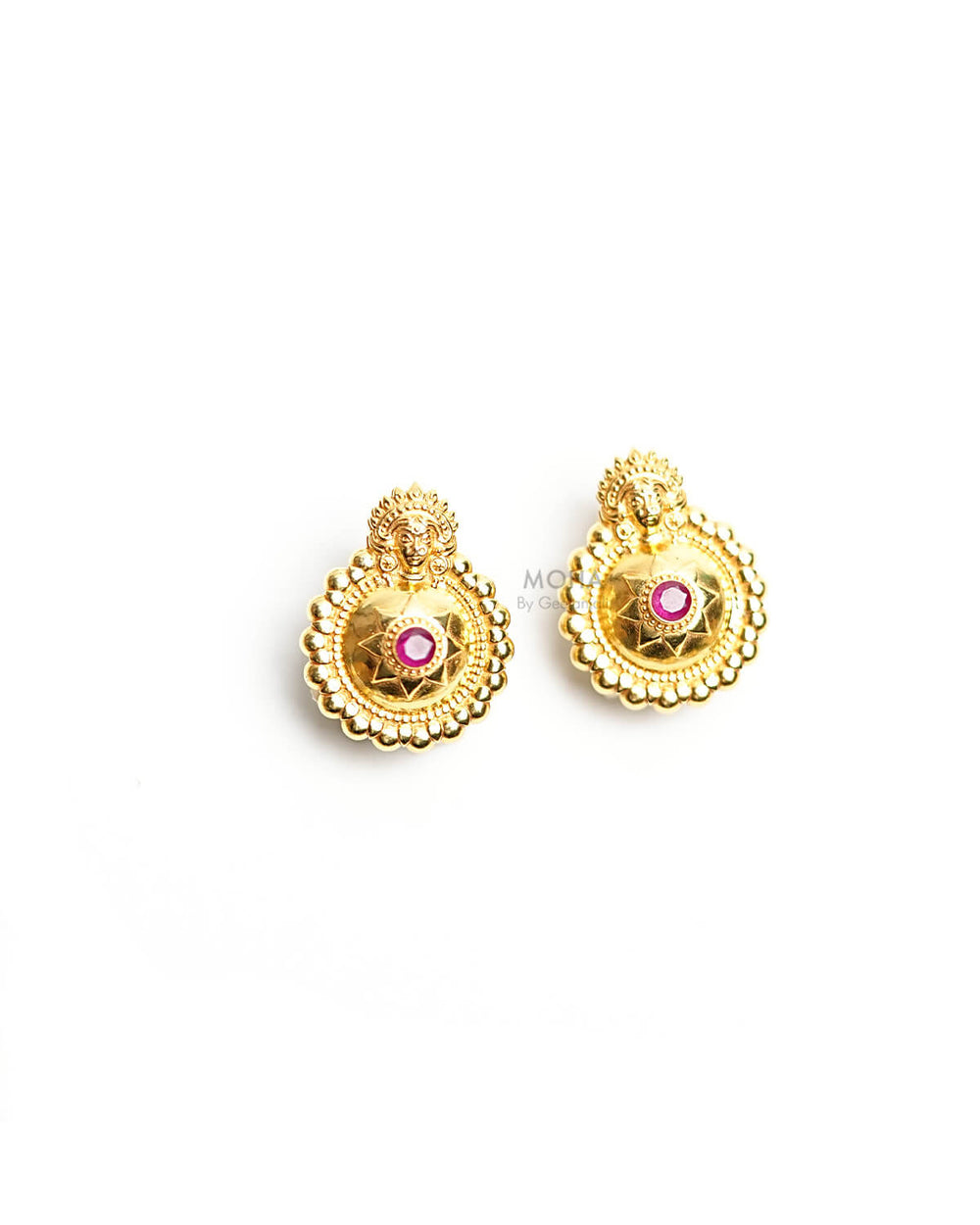 Bhavani Silver Earrings by MOHA (Gold Plated)
