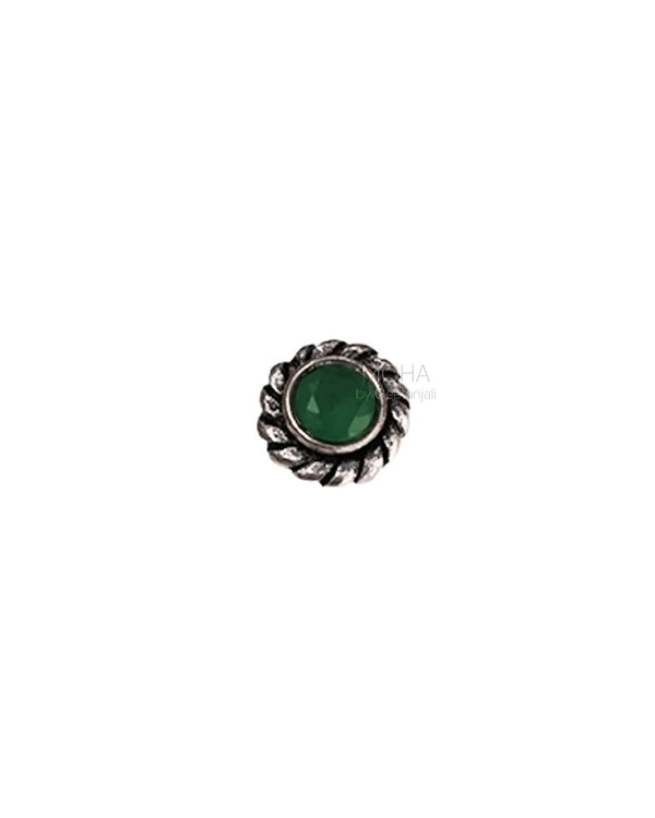 Bindu Silver Nosepin by MOHA