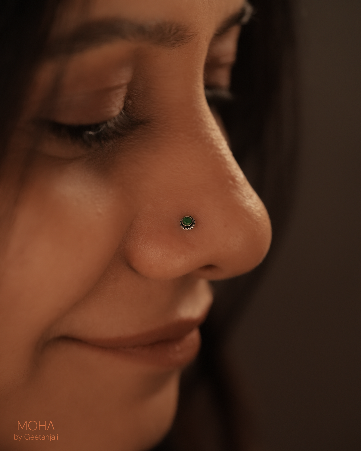 Bindu Silver Nosepin by MOHA