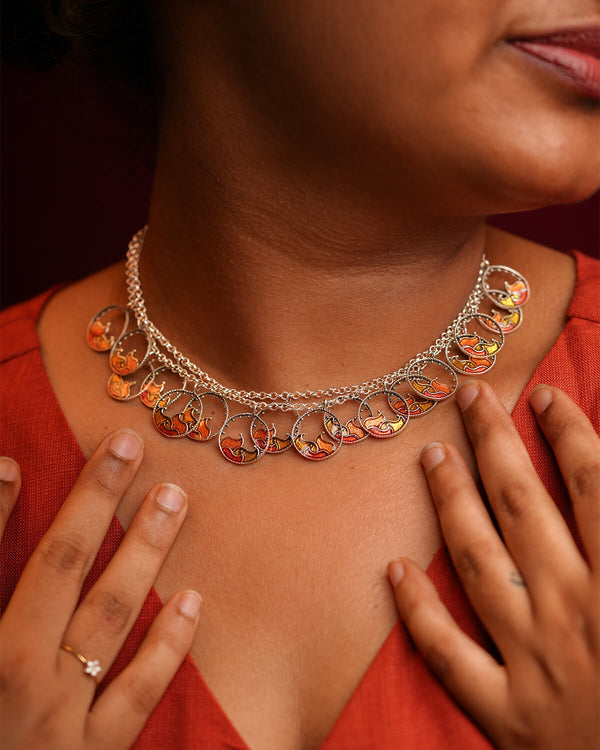 Blaze Silver necklace by MOHA