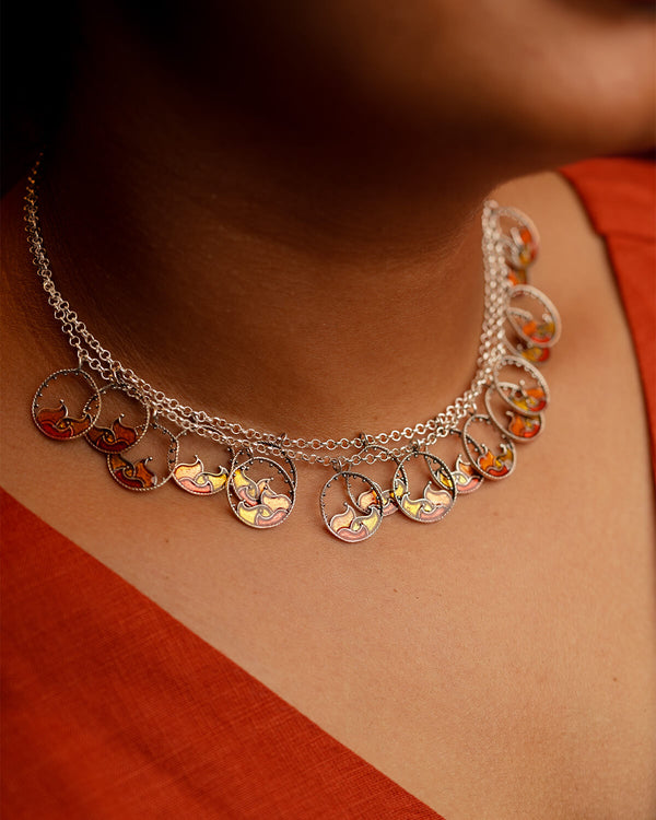 Blaze Silver necklace by MOHA