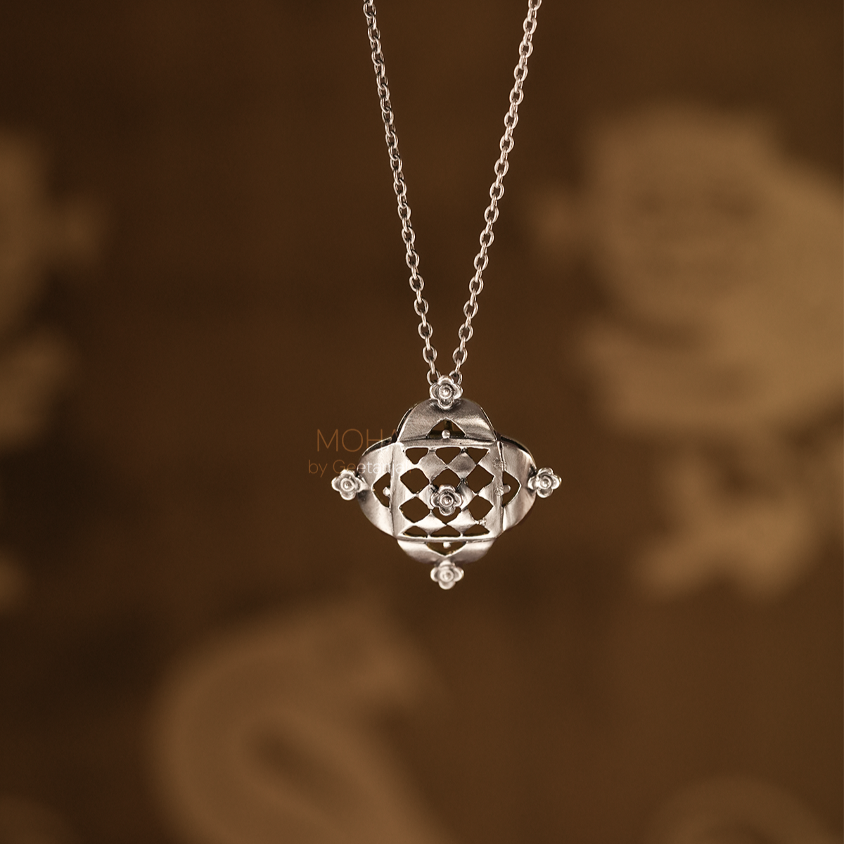 Chak Silver Pendant with chain by MOHA