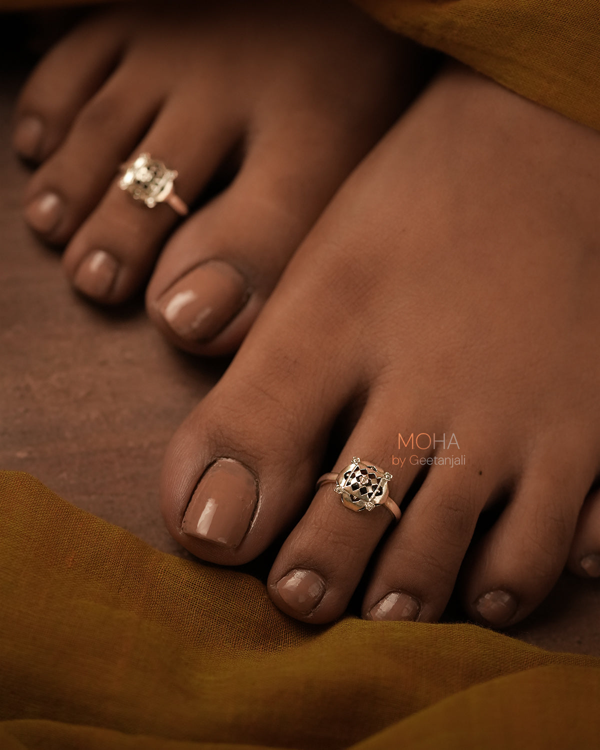 Chak Silver Toe ring by MOHA