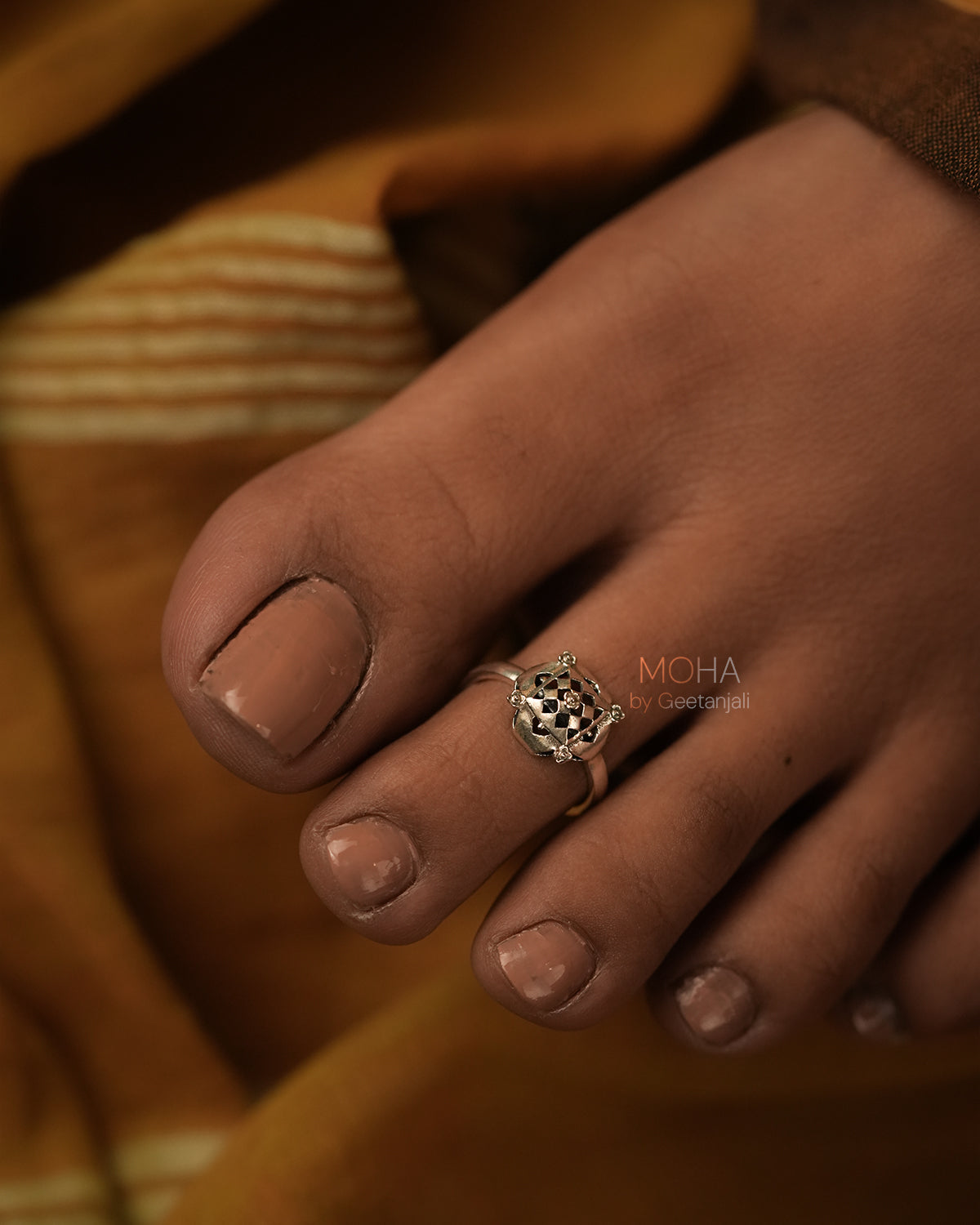 Chak Silver Toe ring by MOHA