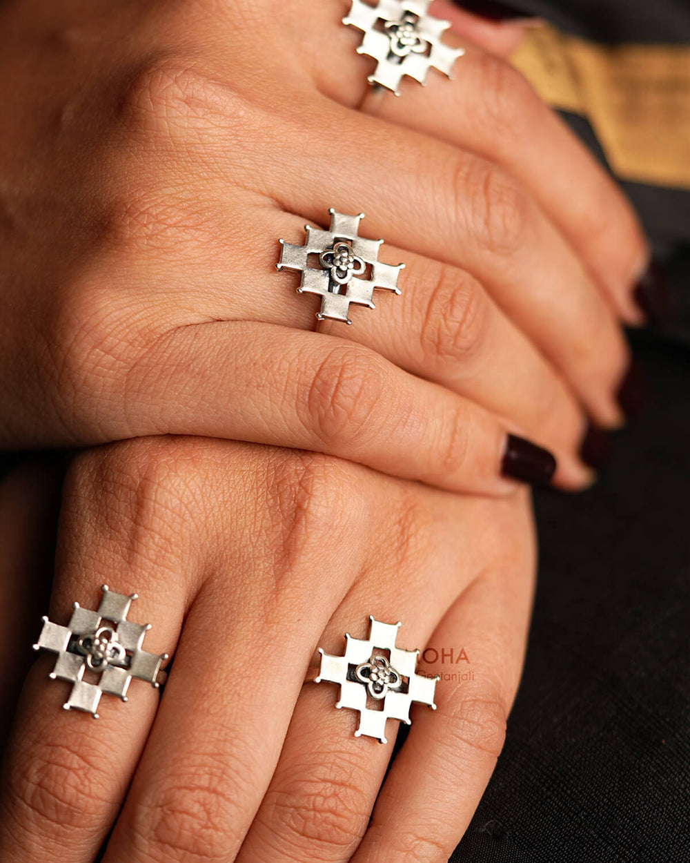 Chakor Silver Finger Ring by Moha