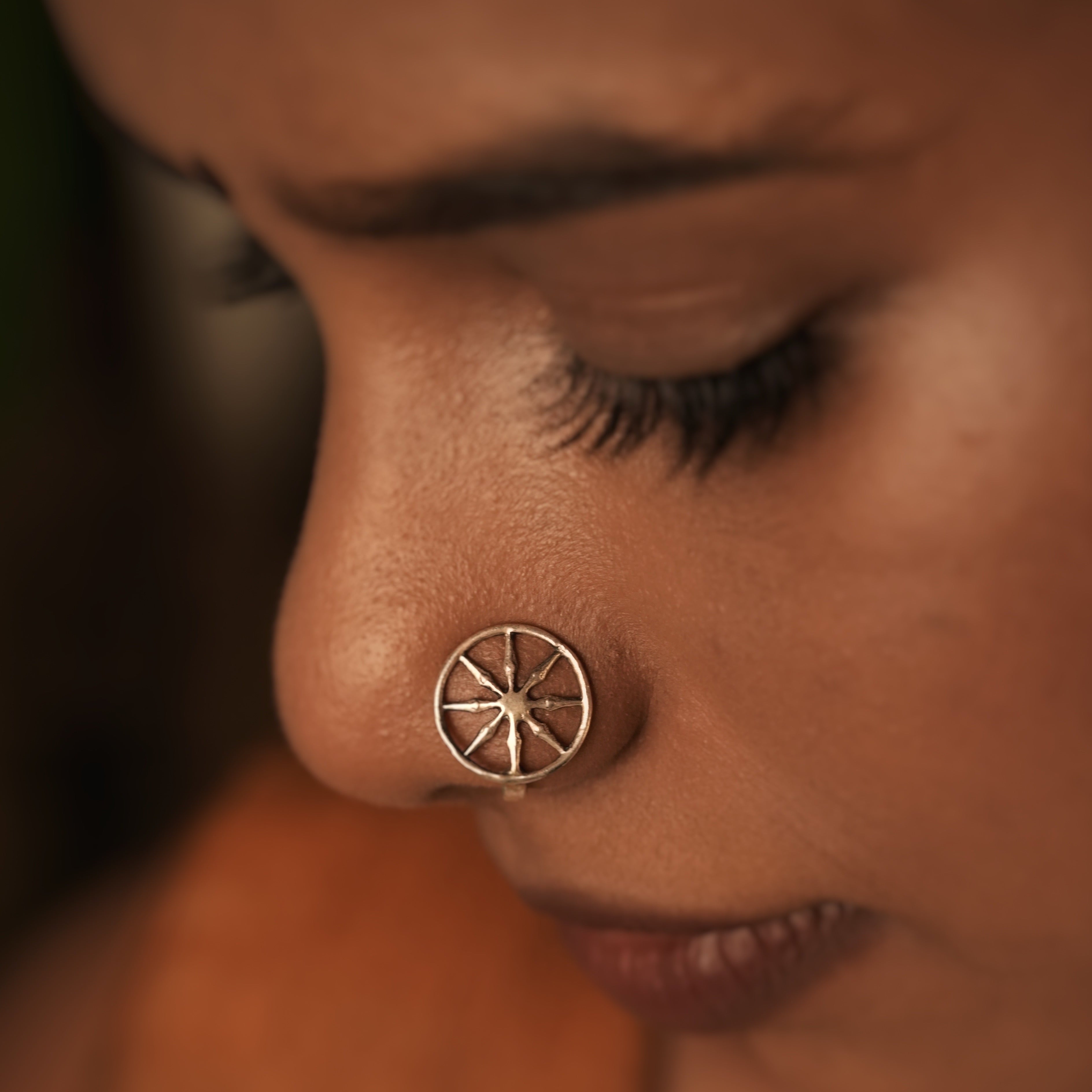 Chakra Nose Pin - Clip On by MOHA