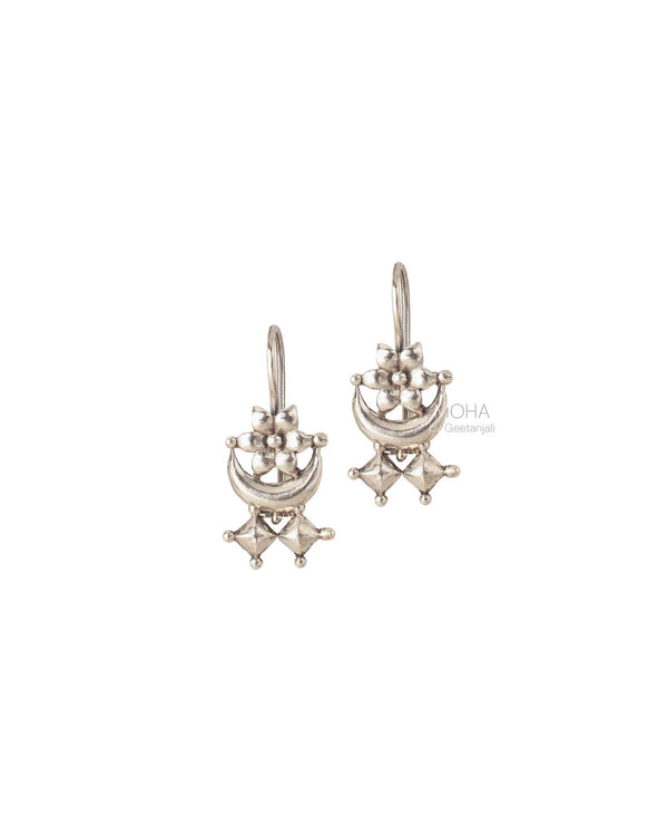 Chandra Silver Bugadi Earrings by MOHA