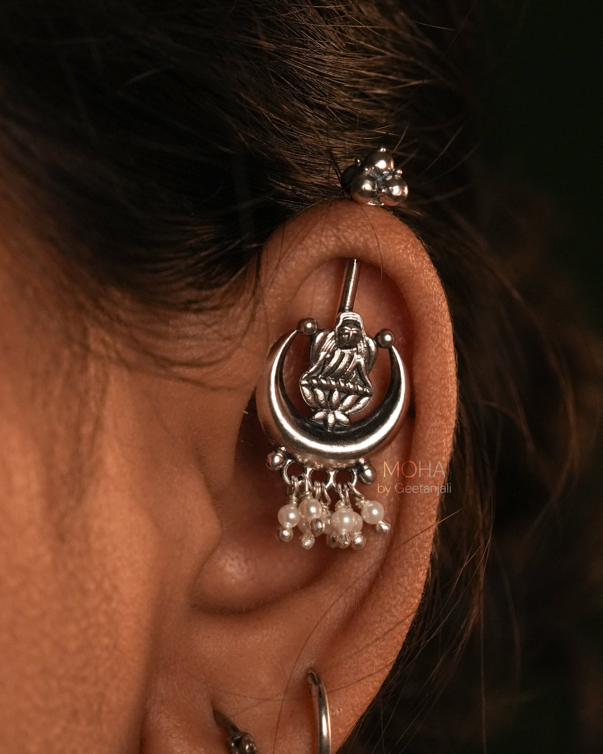 Chandra Lakshmi silver bugadi by Moha