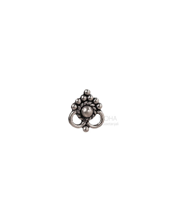 Chhavi Silver Nosepin by MOHA