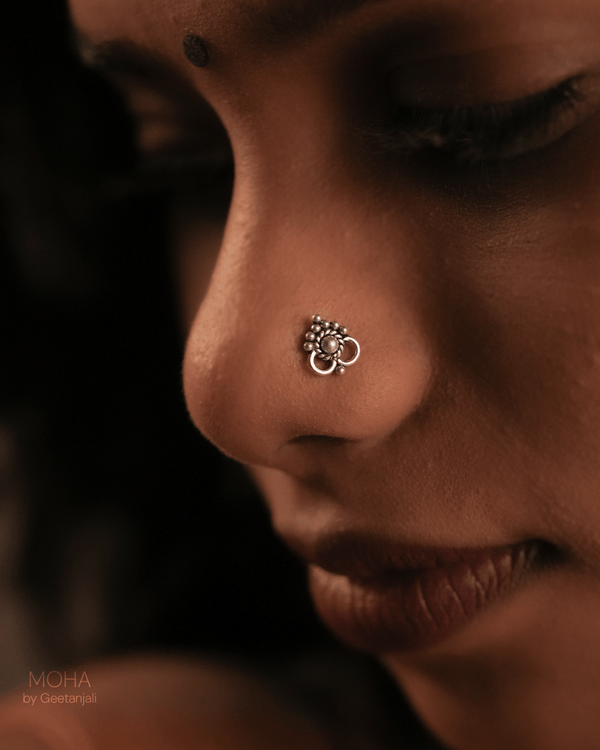 Chhavi Silver Nosepin by MOHA