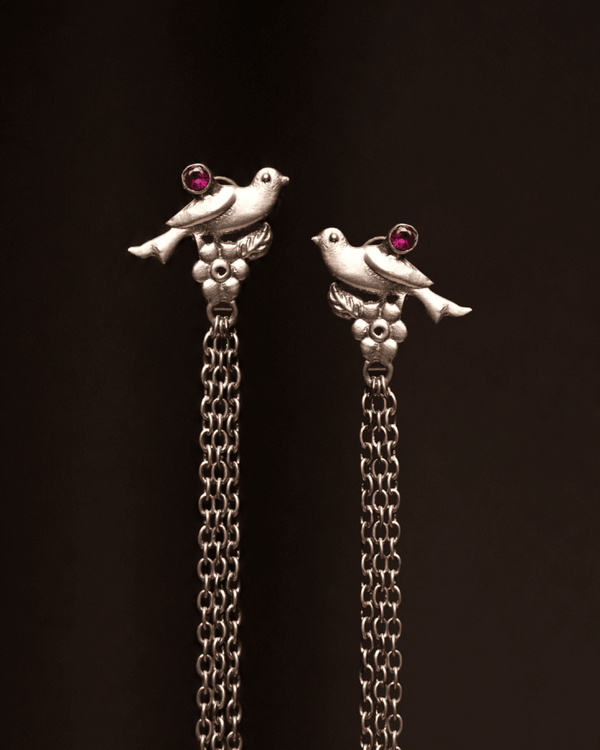 Chiraiya Silver Earrings by MOHA