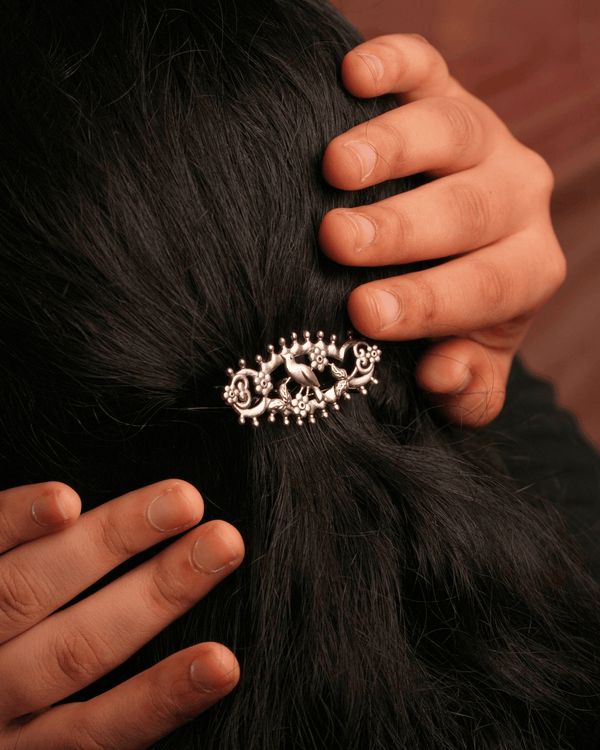 Chiraiya Silver Hairpin by MOHA
