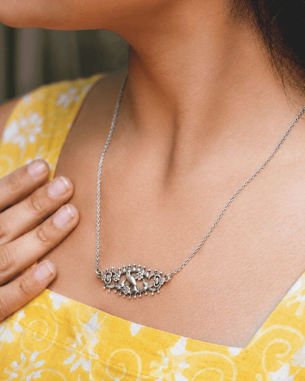 Chiraiya Silver Necklace by MOHA
