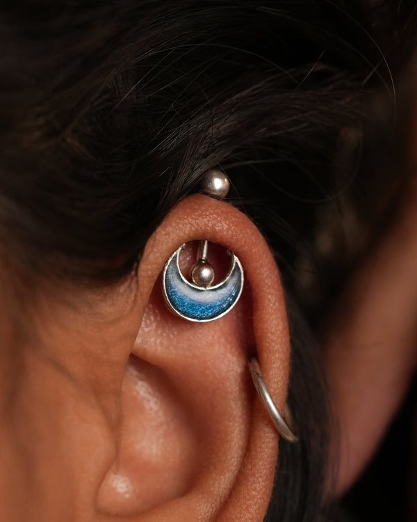 Crescent Silver Bugadi by MOHA