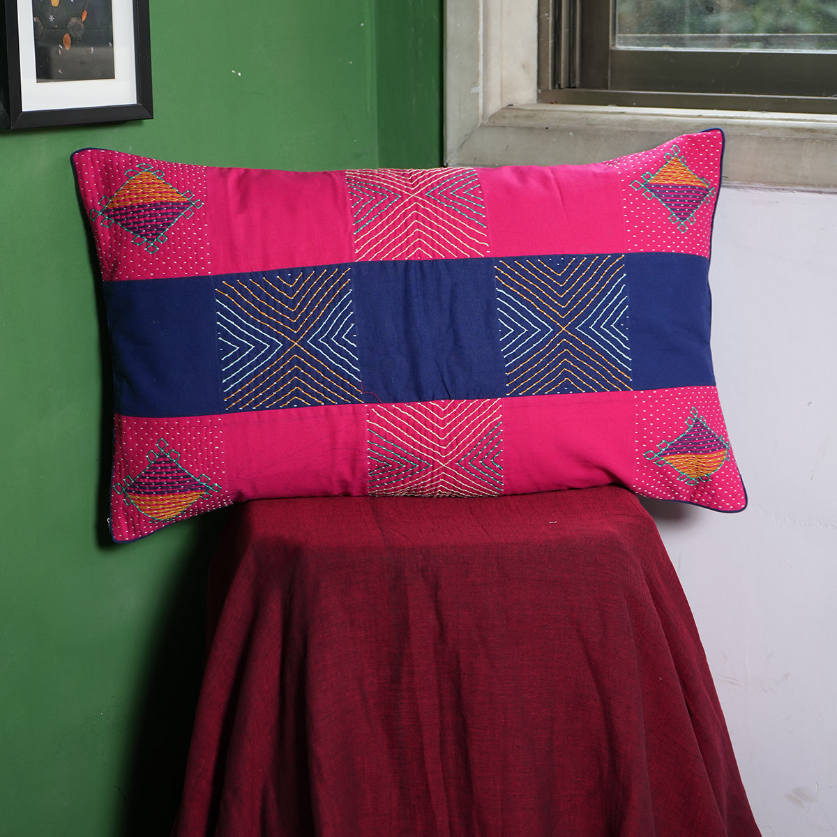 Gulabo Pillow Covers by Kalbelia