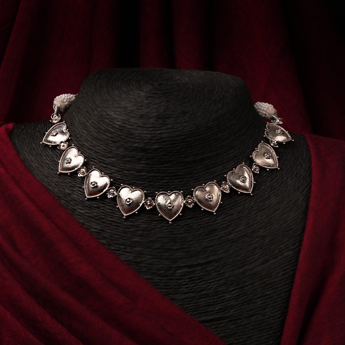 Ruhi Silver Choker by MOHA