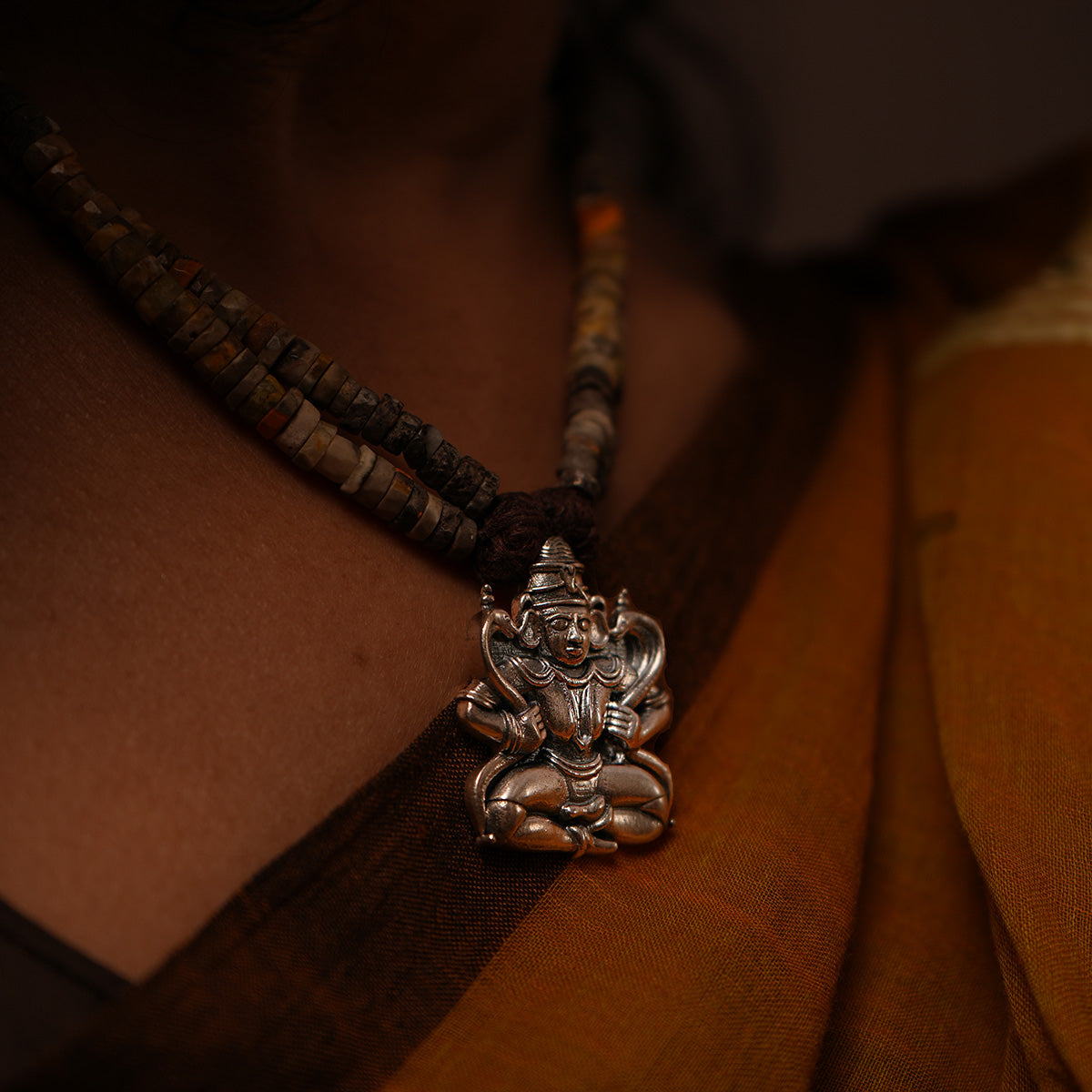 Brahmini Maya Silver Necklace By Moha