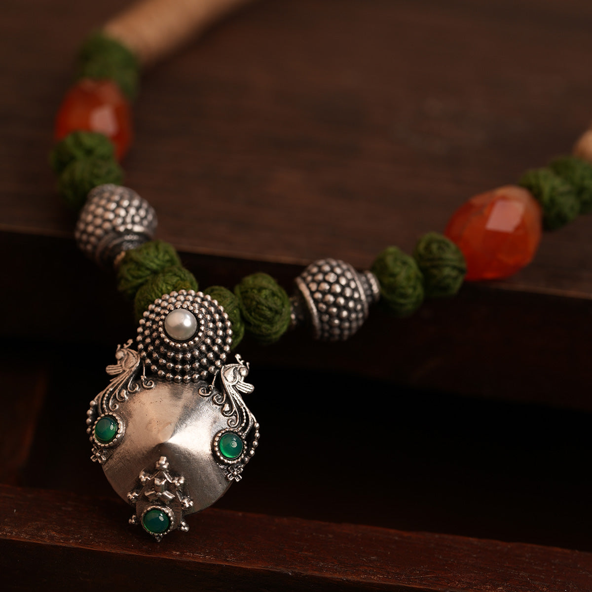 Kunti Silver Necklace by MOHA